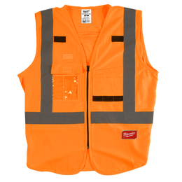 High Visibility Orange Safety Vest