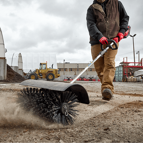 Milwaukee power broom attachment outlet