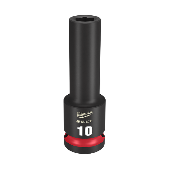 SHOCKWAVE™ 1/2" Drive 10mm Deep 6 Point Impact Socket, , hi-res