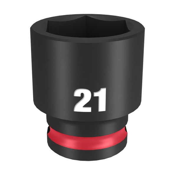 SHOCKWAVE™ 3/8" Drive 21mm Standard 6 Point Impact Socket, , hi-res