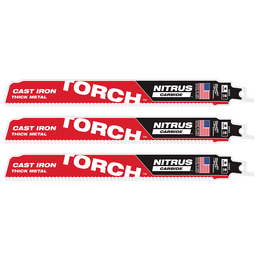 SAWZALL&trade; The TORCH&trade; with Carbide Teeth 230mm 9" 8TPI Blade 3 Pack, , hi-res