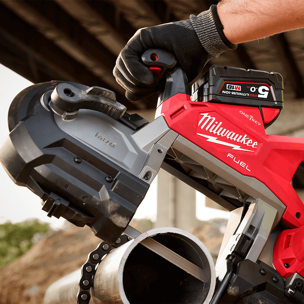 M18 FUEL™ (125mm) Deep Cut Dual-Trigger Band Saw w/ ONE-KEY™ (Tool Only), , hi-res