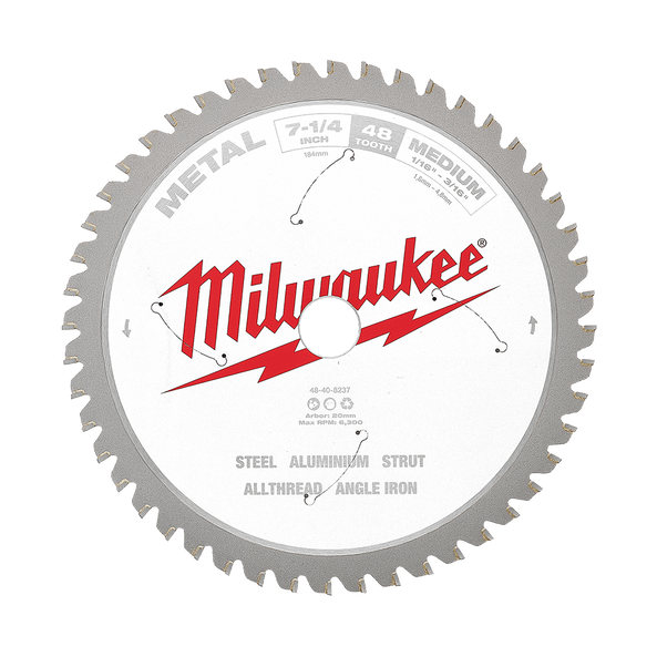 184mm (7-1/4") 48T Metal Circular Saw Blade, , hi-res