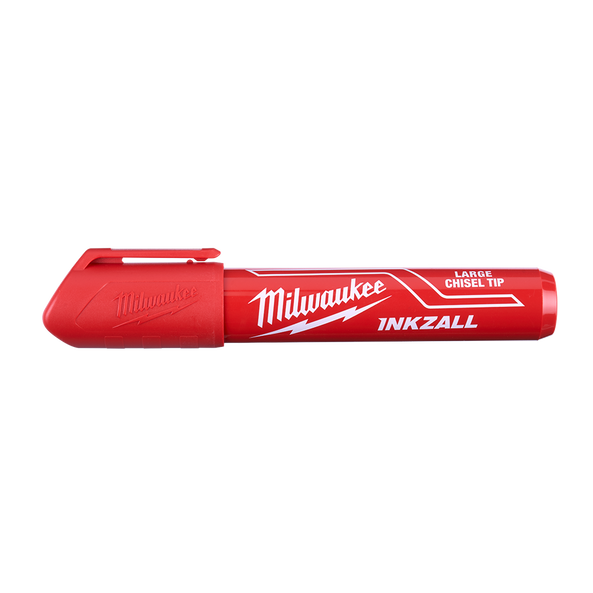 INKZALL™ Red Large Chisel Tip Marker, , hi-res