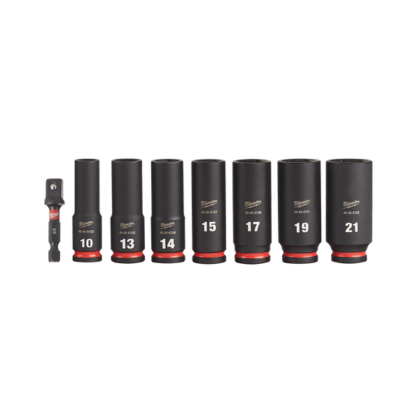 SHOCKWAVE™ 3/8" Drive 8PC Metric Deep 6 Point Impact Socket Set, , hi-res