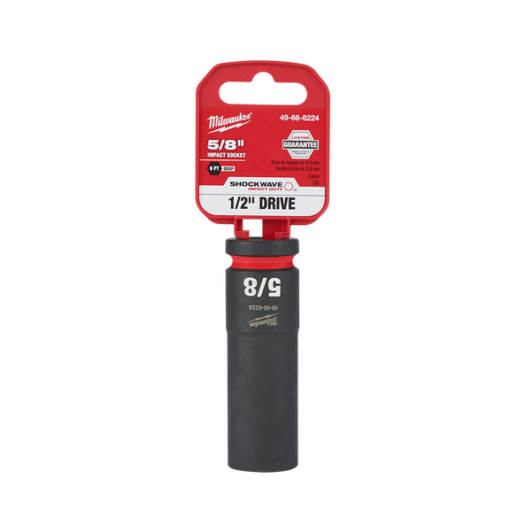 SHOCKWAVE™ 1/2" Drive 5/8" Deep 6 Point Impact Socket, , hi-res