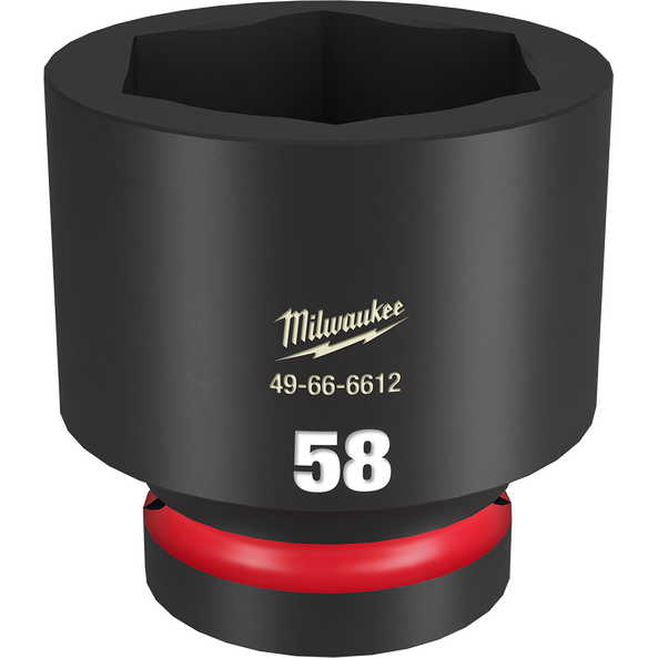SHOCKWAVE™ 1" Drive 58mm Standard 6 Point Impact Socket, , hi-res
