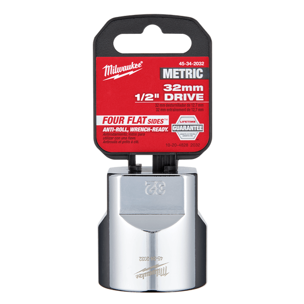 1/2" Drive 32mm Metric Standard 6-Point Socket, , hi-res