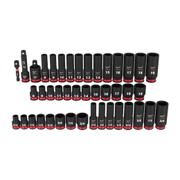 SHOCKWAVE™ 3/8" Drive 43PC SAE & Metric 6 Point Impact Socket Set