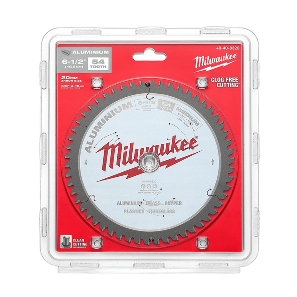 165mm (6-1/2") 54T Aluminium Circular Saw Blade, , hi-res