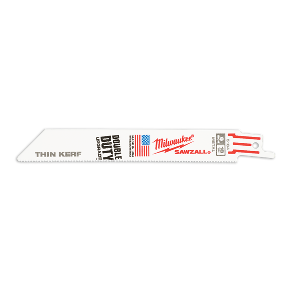 150mm 18 TPI Thin Kerf SAWZALL™ Blades (50 Pk)