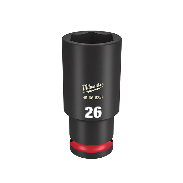 SHOCKWAVE™ 1/2" Drive 26mm Deep 6 Point Impact Socket, , hi-res