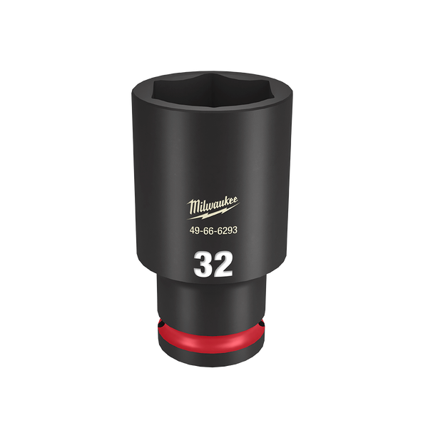SHOCKWAVE™ 1/2" Drive 32mm Deep 6 Point Impact Socket, , hi-res