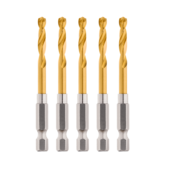 SHOCKWAVE™ Red Helix Titanium Drill Bit 4.2mm 5 Pack, , hi-res