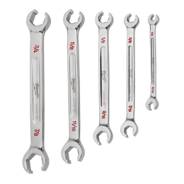5pc Double End Flare Nut Wrench Set - SAE