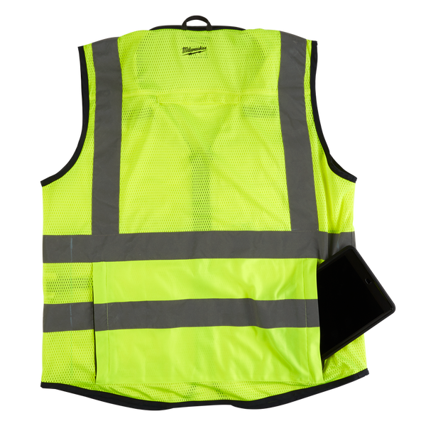 Premium High Visibility Yellow Safety Vest - S/M, Yellow, hi-res