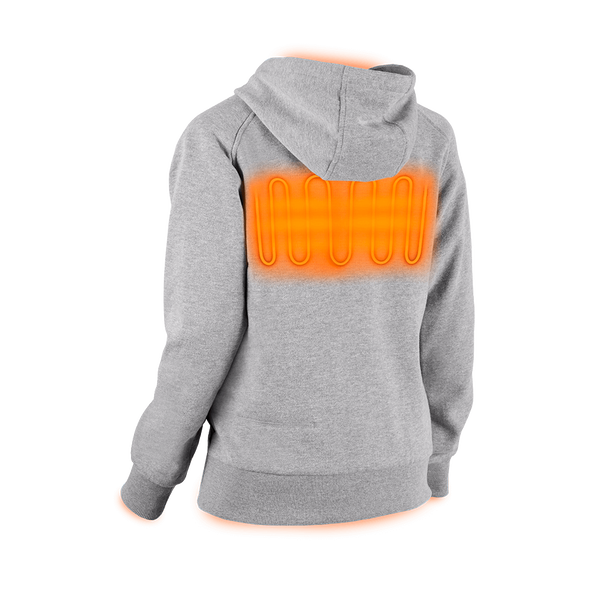 M12™ Women's Heated Hoodie Grey - S, Grey, hi-res