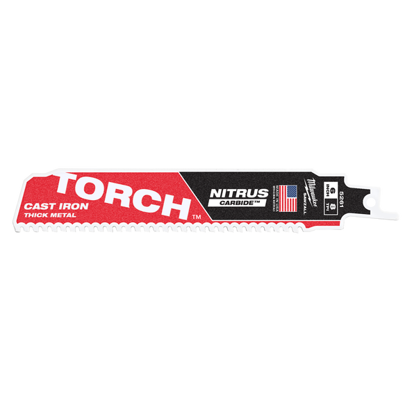 SAWZALL™ The TORCH™ with Nitrus Carbide Teeth 150mm 6" 7TPI Blade 1 Pack, , hi-res
