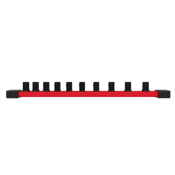 3/8" Drive 10 Piece Standard SAE Socket Set with Storage Rail, , hi-res