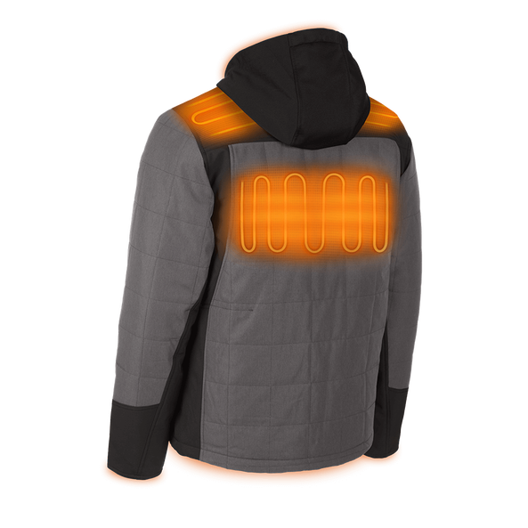 M12 AXIS™ Heated Jacket Grey - S, Grey, hi-res