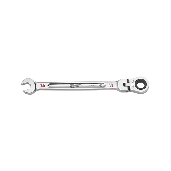 3/8''  SAE Flex Head Ratcheting Combination Wrench, , hi-res