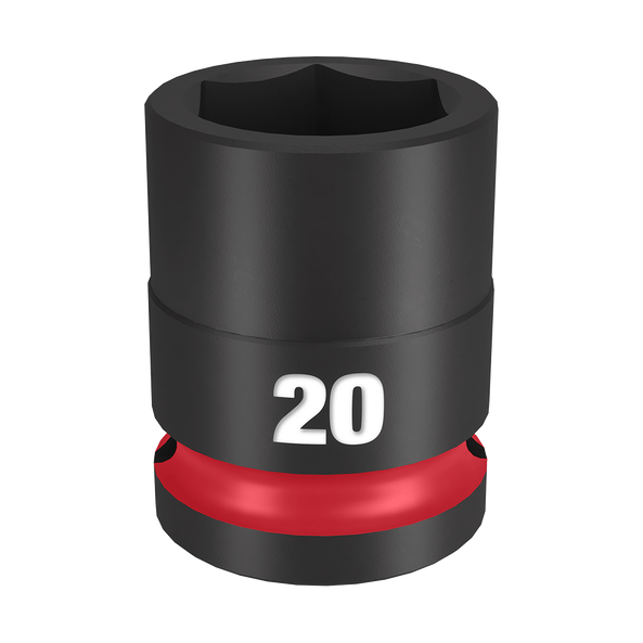 SHOCKWAVE™ 1/2" Drive 20mm Standard 6 Point Impact Socket, , hi-res