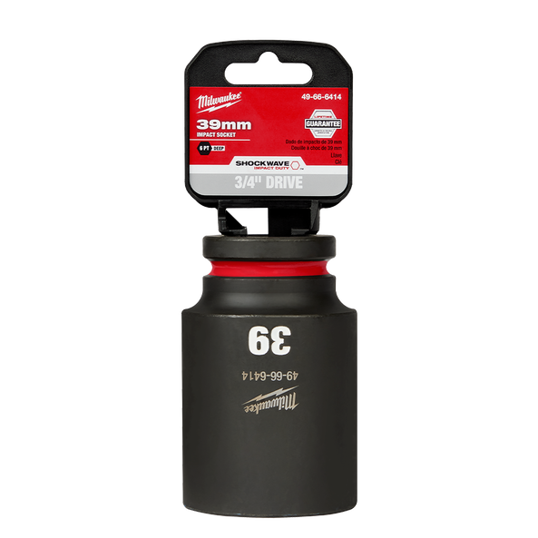 SHOCKWAVE™ 3/4" Drive 39mm Deep 6 Point Impact Socket, , hi-res