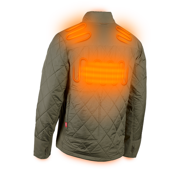 Milwaukee M12 AXIS Heated Jacket Olive Green M12HJMOGX 0