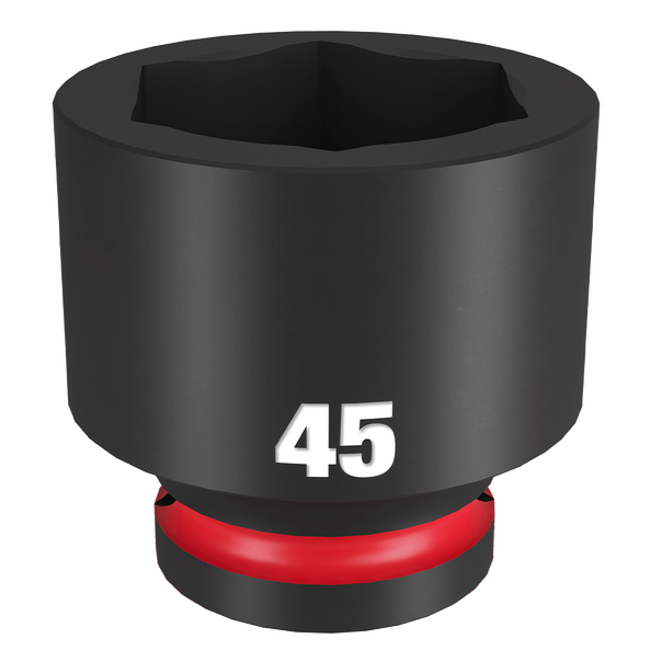 SHOCKWAVE™ 3/4" Drive 45mm Standard 6 Point Impact Socket, , hi-res