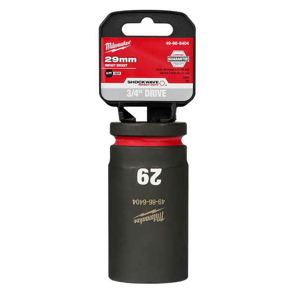 SHOCKWAVE™ 3/4" Drive 29mm Deep 6 Point Impact Socket, , hi-res