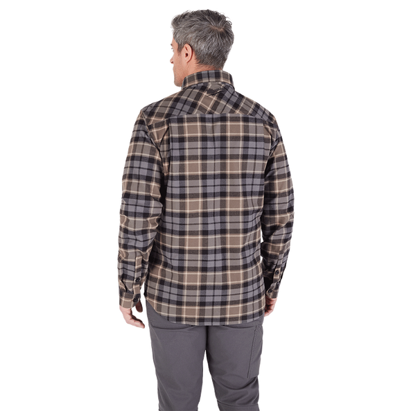 GRIDIRON Flannel Shirt Grey - S, Grey, hi-res