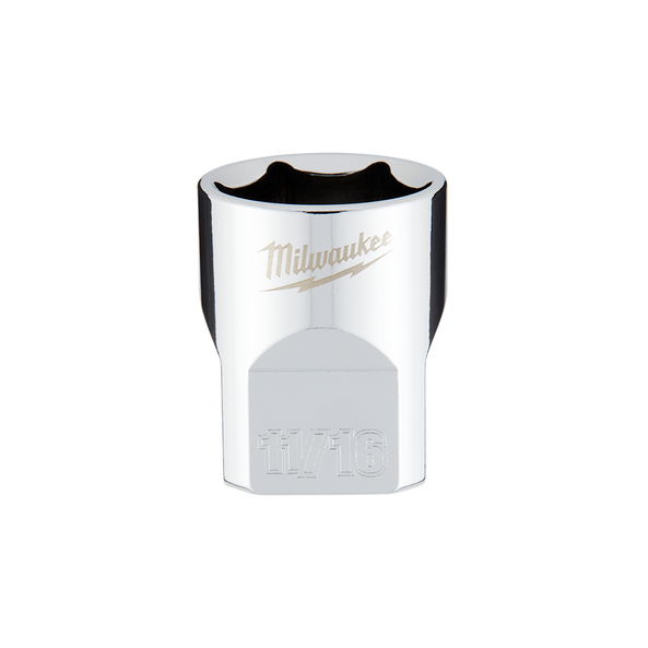 3/8" Drive 11/16" SAE 6-Point Socket, , hi-res
