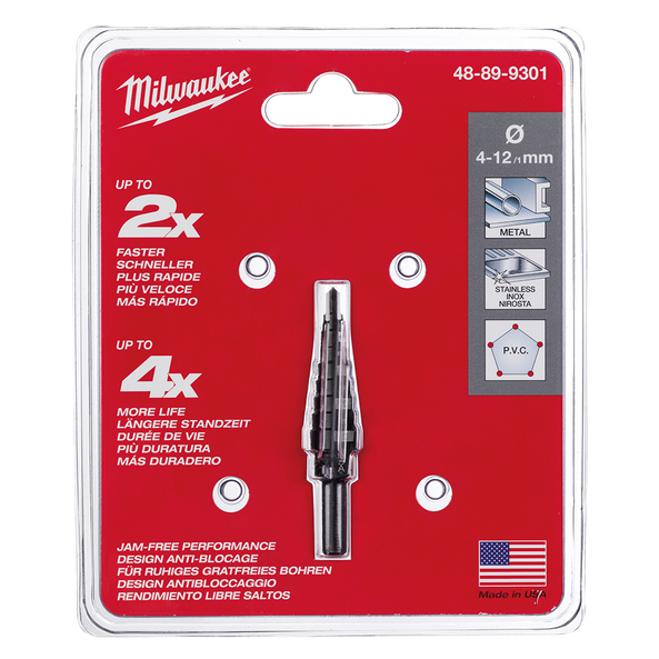 Step Drill Bit 4mm - 12mm