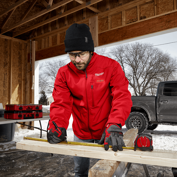 Milwaukee heated cheap jacket red