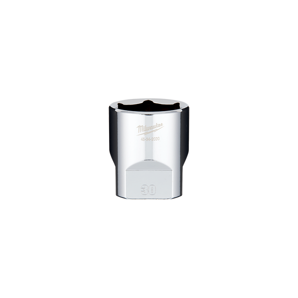 1/2" Drive 30mm Metric Standard 6-Point Socket, , hi-res