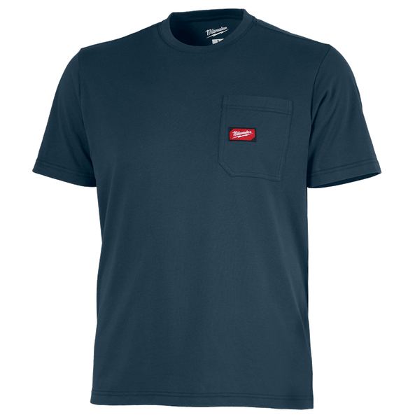 GRIDIRON Pocket Tee Short Sleeve Blue - S, Blue, hi-res