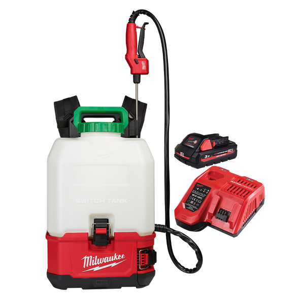 M18™ SWITCH TANK™ 15 Litre Backpack Chemical Sprayer with Powered Base Kit, , hi-res