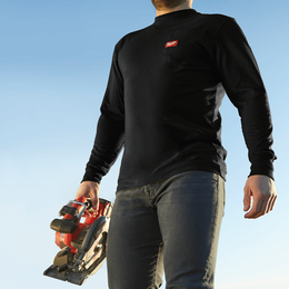 Heavy Duty Pocket Tee Long Sleeve Black