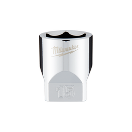 1/4" Drive 15mm Metric 6-Point Socket