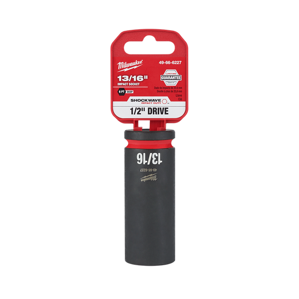 SHOCKWAVE™ 1/2" Drive 13/16" Deep 6 Point Impact Socket, , hi-res