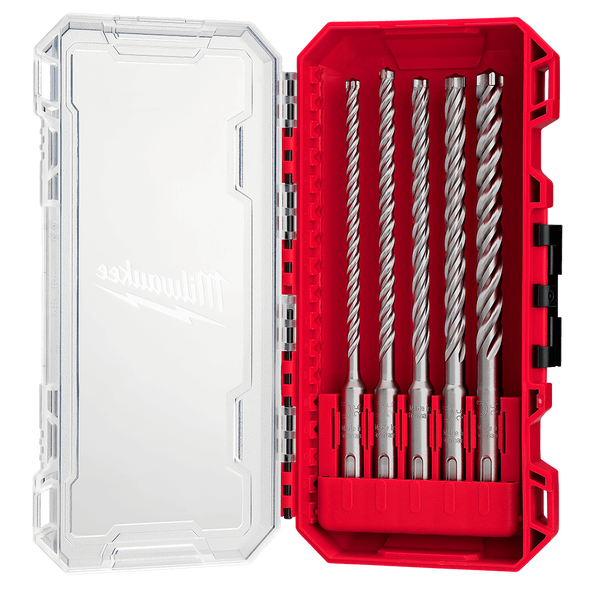 SDS Plus MX4 4-Cut Drill Bit 5PC Set, , hi-res