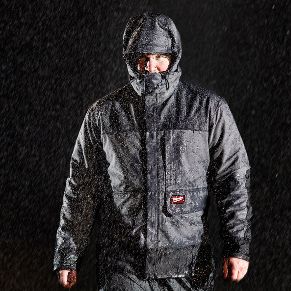 Heated shop rain gear