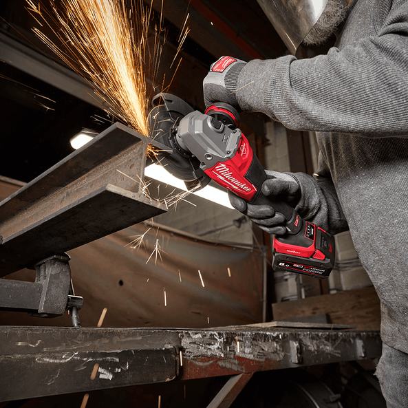 M18 FUEL™ ONE-KEY™ 125mm (5") High Speed Braking Angle Grinder with Deadman Paddle Switch (Tool Only), , hi-res