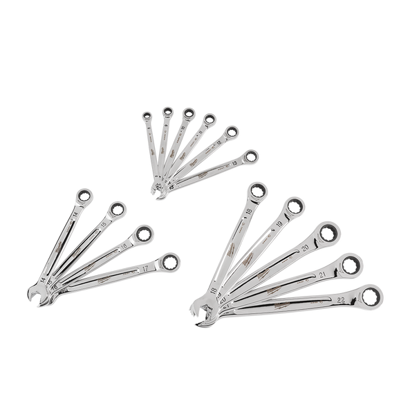 15pc Ratcheting Combination Wrench Set – Metric