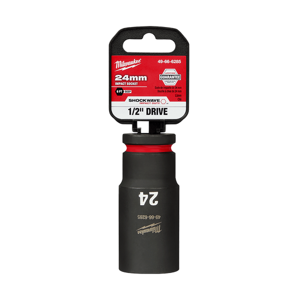 SHOCKWAVE™ 1/2" Drive 24mm Deep 6 Point Impact Socket, , hi-res
