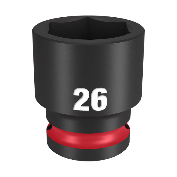 SHOCKWAVE™ 1/2" Drive 26mm Standard 6 Point Impact Socket, , hi-res