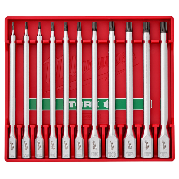 11pc 1/4&rdquo; and 3/8&rdquo; Drive Torx Long Bit Socket Set, , hi-res