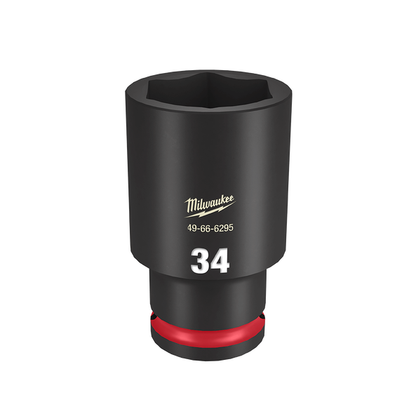 SHOCKWAVE™ 1/2" Drive 34mm Deep 6 Point Impact Socket, , hi-res