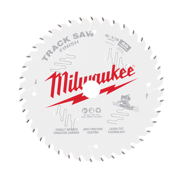 165mm (6-1/2") 40T Wood Track Saw Blade Finish, , hi-res