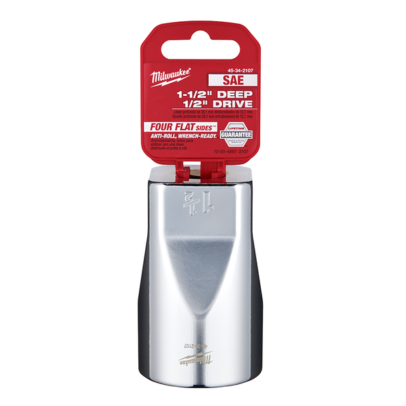 1/2" Drive 1-1/2" SAE Deep 6-Point Socket, , hi-res